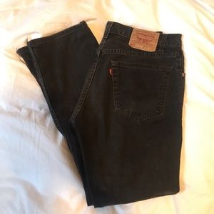 Vintage Levi’s 505 black wash jeans